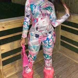 Multi colored jumpsuit